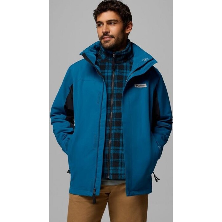 Chaqueta 3 en 1 «Interchange» de forro polar Bugaboo IV de Columbia, 759894, azul Phoenix y negro, talla L