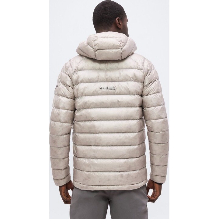 Chaqueta con capucha de plumón Columbia Arctic Crest 760970, gris pizarra, talla M