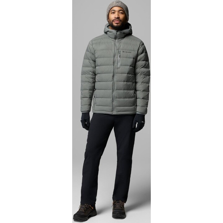 Chaqueta con capucha Columbia Drift Peak Stretch Down 760068, color verde salvia Sedona, talla L