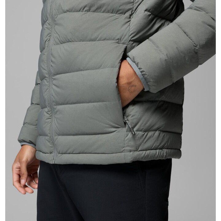Chaqueta con capucha Columbia Drift Peak Stretch Down 760068, color verde salvia Sedona, talla L