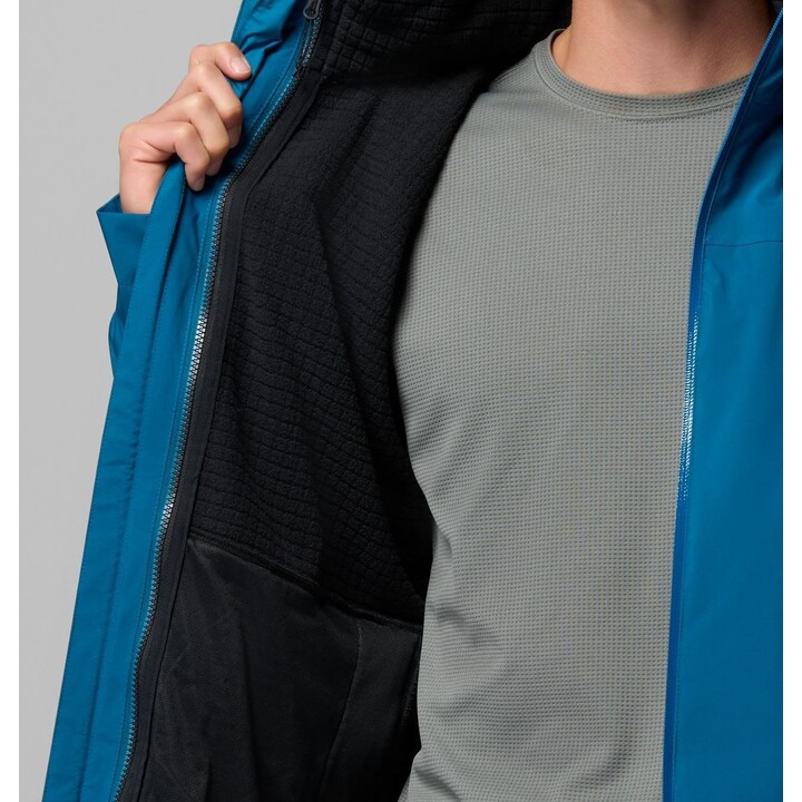 Chaqueta Columbia Trailborne 3 en 1 Interchange 760147, azul Phoenix, talla M