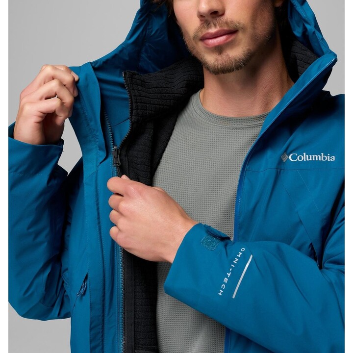 Chaqueta Columbia Trailborne 3 en 1 Interchange 760147, azul Phoenix, talla M
