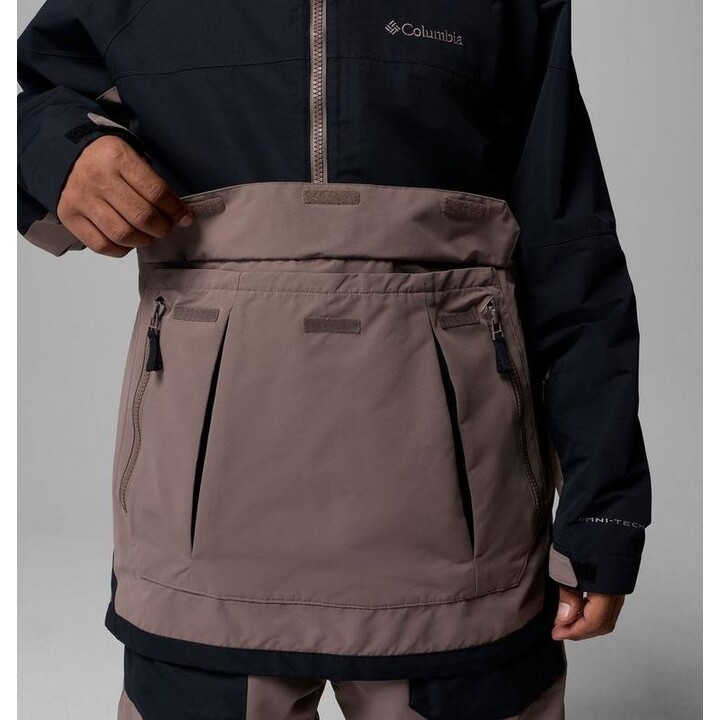 Anorak de esquí Columbia Coreshot Shell 759992, negro hierro, talla M