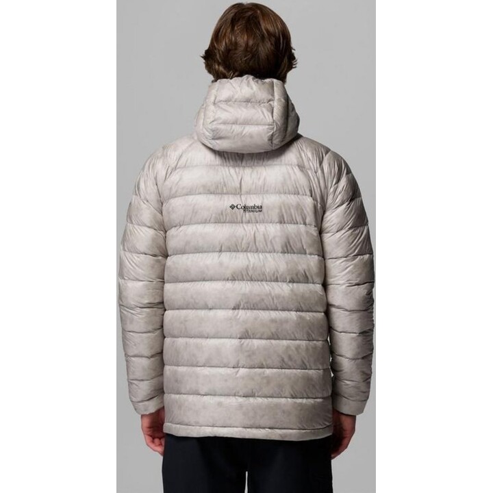 Chaqueta con capucha de plumón Columbia Arctic Crest 761051, gris pizarra, talla L