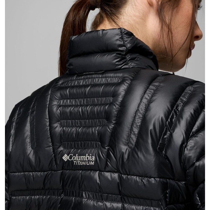 Chaqueta de plumón Columbia Endeavour Mountain para mujer 760017, negra, talla S