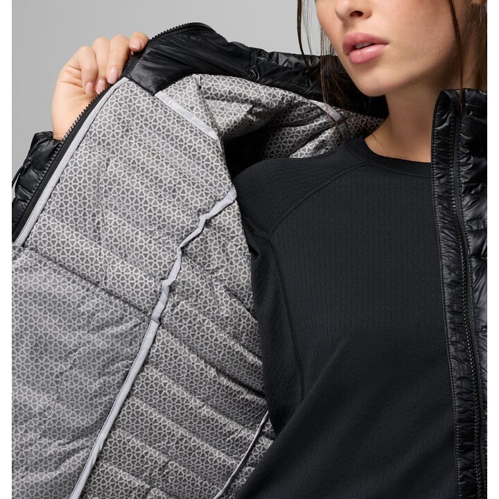 Chaqueta de plumón Columbia Endeavour Mountain para mujer 760017, negra, talla S