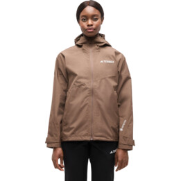 Chaqueta Adidas Terrex Xperior 2L GORE-TEX Performance para mujer 717809 Earth Strata, talla XS