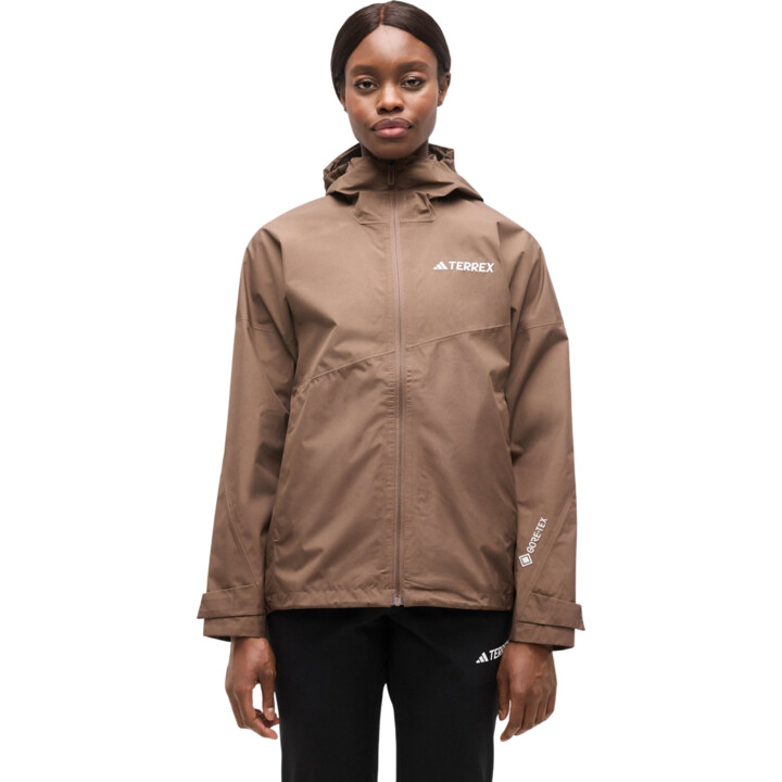 Chaqueta Adidas Terrex Xperior 2L GORE-TEX Performance para mujer 717809 Earth Strata, talla XS