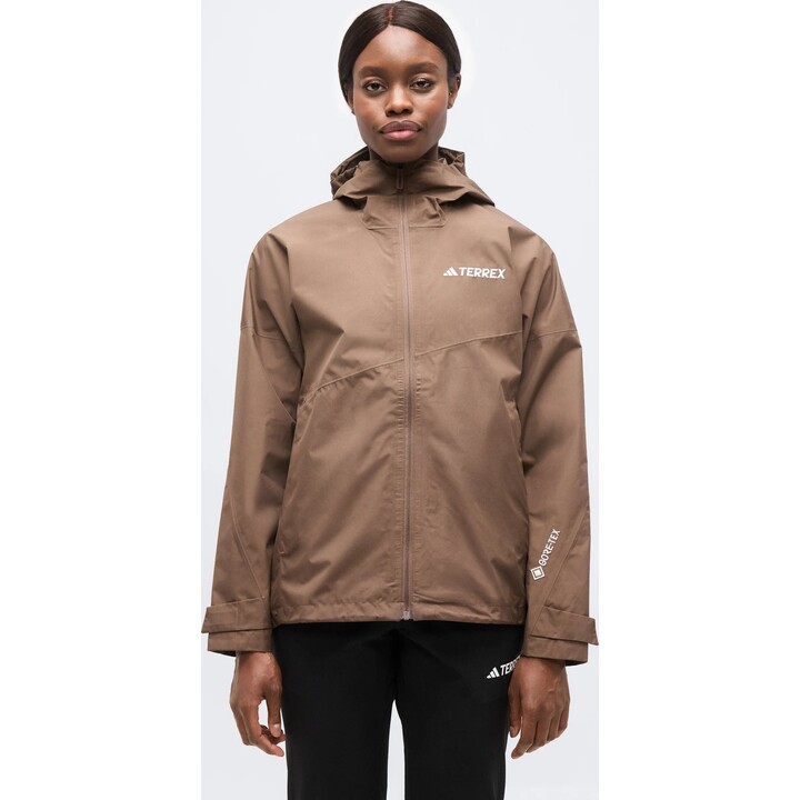Chaqueta Adidas Terrex Xperior 2L GORE-TEX Performance para mujer 717974 Earth Strata, talla L