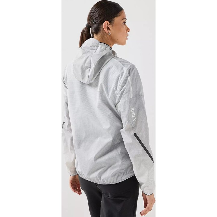 Chaqueta Adidas Terrex Xperior CLIMA365 Light Windweave para mujer 717832, negra y blanca, talla XS
