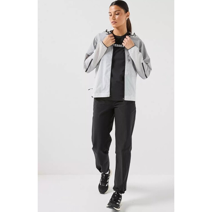 Chaqueta Adidas Terrex Xperior CLIMA365 Light Windweave para mujer 717832, negra y blanca, talla XS