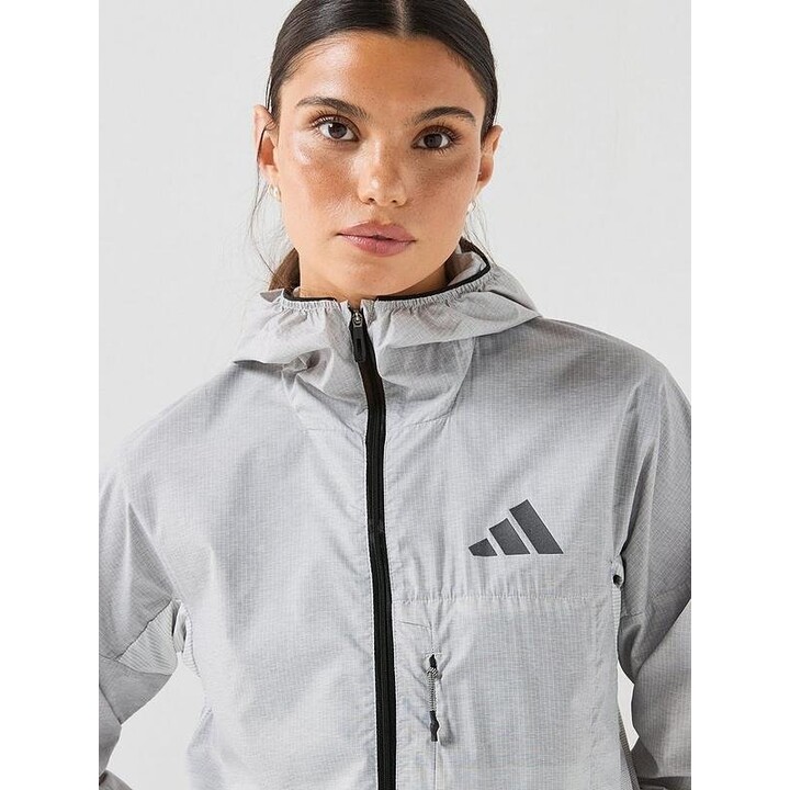 Chaqueta Adidas Terrex Xperior CLIMA365 Light Windweave para mujer 717832, negra y blanca, talla XS