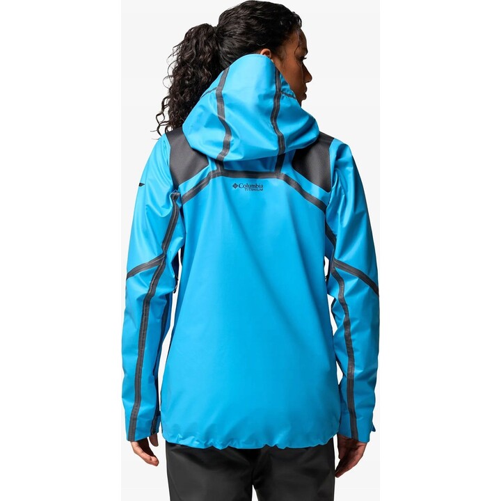 Chaqueta shell Columbia Whistler Peak para mujer 730572, azul Compass, talla XS