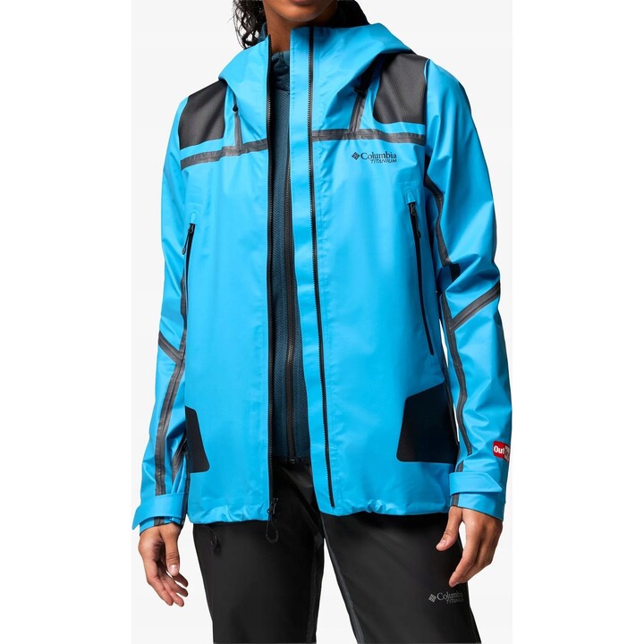 Chaqueta shell Columbia Whistler Peak para mujer 730572, azul Compass, talla XS