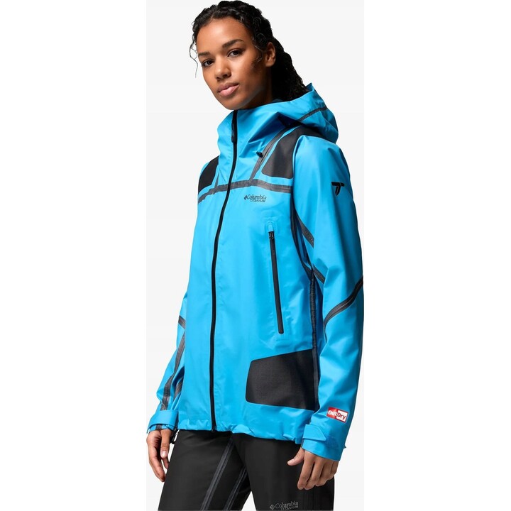 Chaqueta shell Columbia Whistler Peak para mujer 730572, azul Compass, talla XS