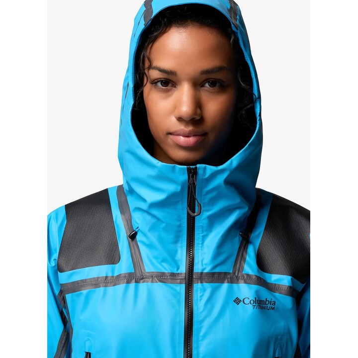 Chaqueta shell Columbia Whistler Peak para mujer 730572, azul Compass, talla XS