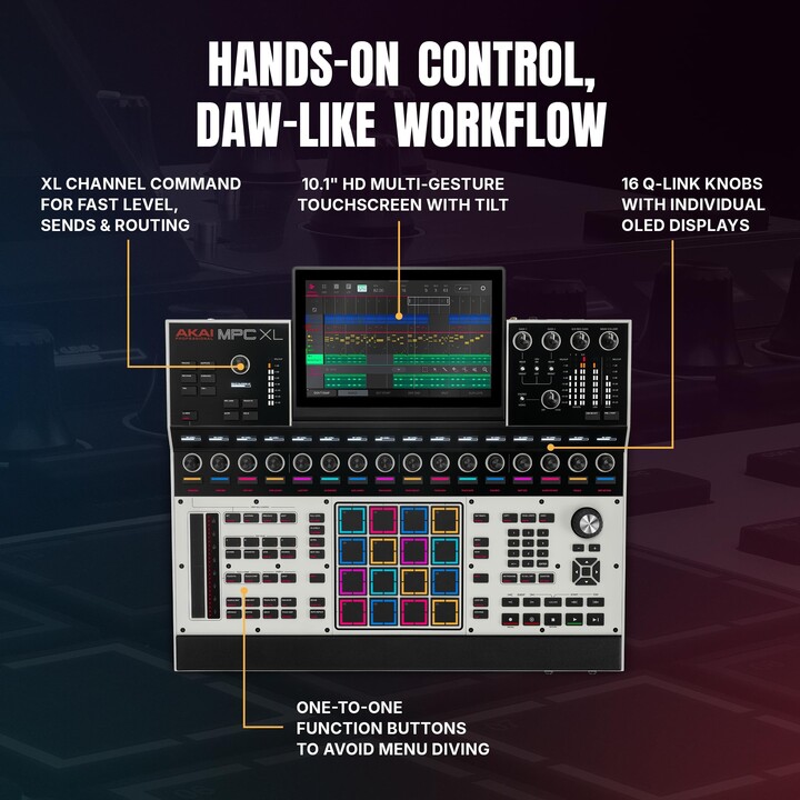 Estación de trabajo con sampler y secuenciador MPC XL de Akai Professional