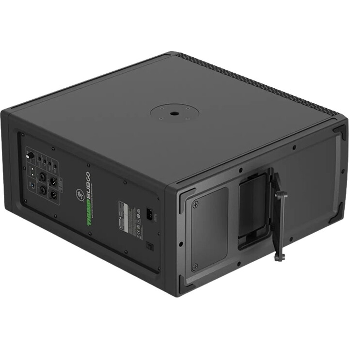 Subwoofer duplo de 8 polegadas Mackie Thump Sub GO, alimentado a bateria