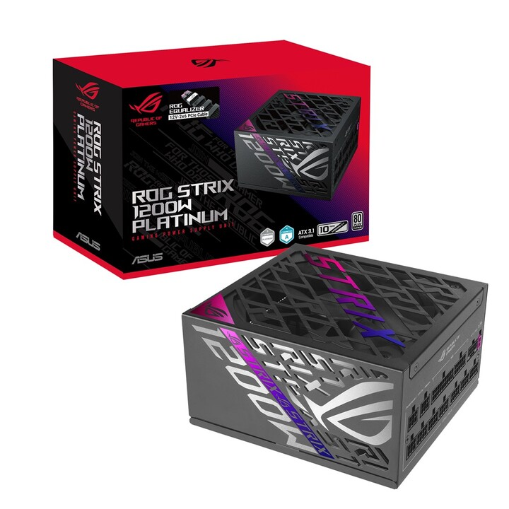 ASUS ROG -STRIX-1200P-GAMING-E 1200 W 20+4 pines ATX Negro, Multicolor