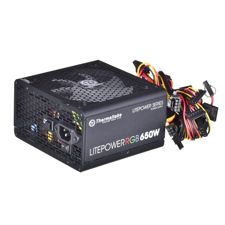 Thermaltake Litepower RGB PS-LTP-0650NHSANE-1 Power Supply (650 W; Active; 120 mm)