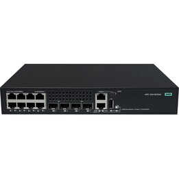 Conmutador HPE Networking CW 2150 S6X56AABB con 8 puertos, 2 puertos SFP y 2 puertos SFP+