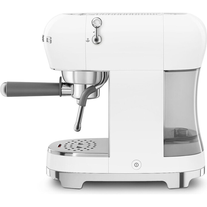 Máquina de café expresso Smeg estilo anos 50 ECF02WHEU, branca