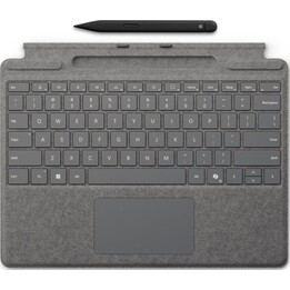Pacote Microsoft Surface Pro 8X8-00185 com teclado e caneta Slim Pen 2, cor platina