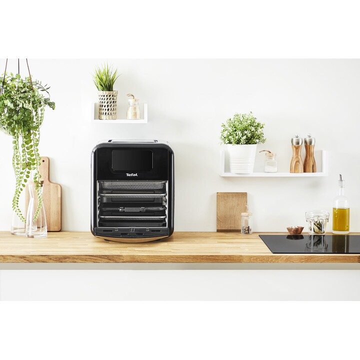 Friggitrice ad aria Tefal Easy Fry FW5018, singola, da 11 litri, a libera installazione, 2000 W, colore nero.