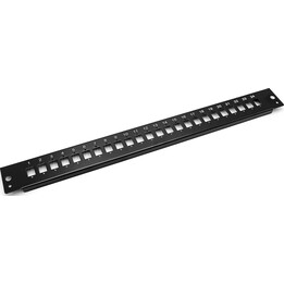 Panneau de raccordement coulissant à fibre optique Assmann Digitus DN-96200-BL-P, 19 pouces, 1U, noir