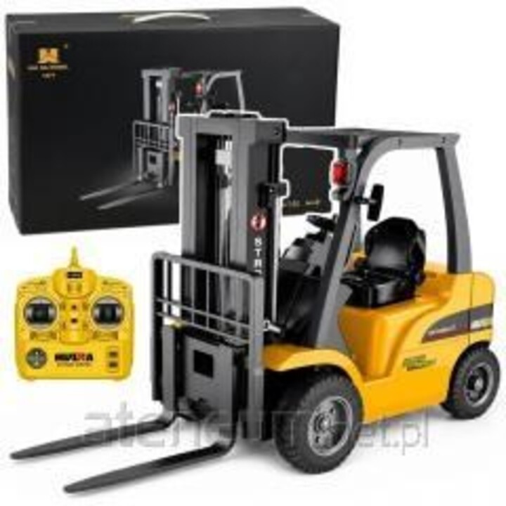 Huina 1577 1:14 Gran carretilla elevadora teledirigida con pinza para palés.