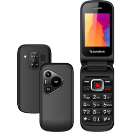 Telefono cellulare Sunstech CELT24 per anziani/Nero
