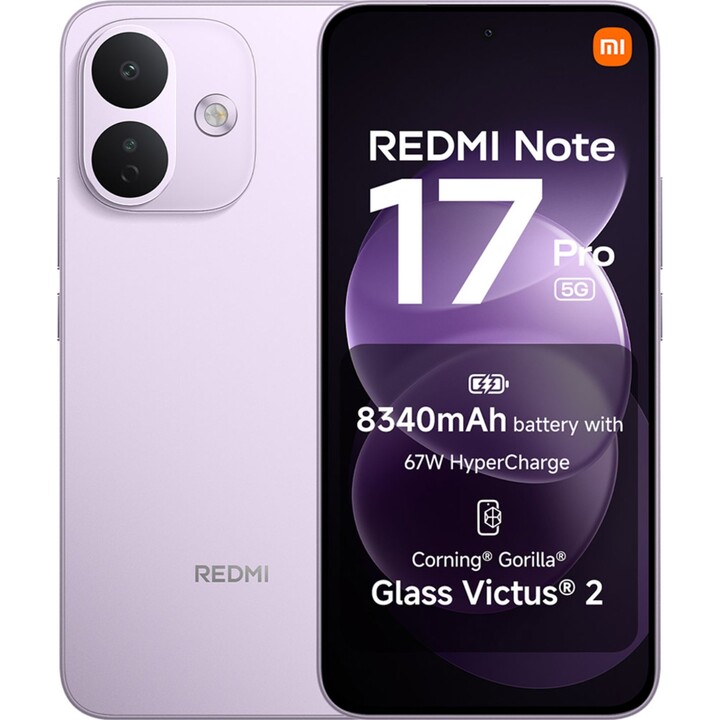 Xiaomi Redmi Note 17 Pro 5G, 6GB 256GB, 6.83 AMOLED, 8340mAh, morado