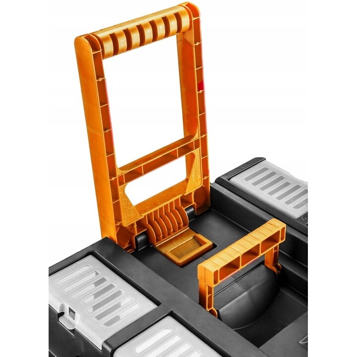 Caja de herramientas compacta y resistente con ruedas Neo Tools 84-115