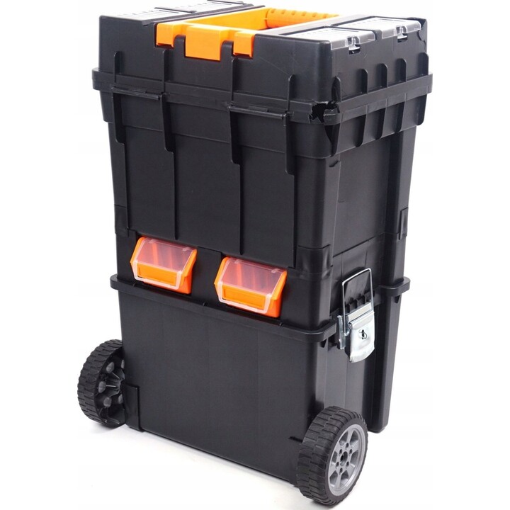 Caja de herramientas compacta y resistente con ruedas Neo Tools 84-115
