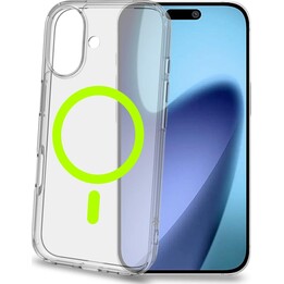 GELSKINMAG - Coque souple transparente en TPU, compatible avec la technologie MagSafe, anneau magnétique jaune pour Apple iPhone