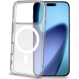 GELSKINMAG - Clear TPU Soft Case, Compatible with MagSafe Technology, Magnetic Ring in White for Apple iPhone 17 Pro [IPHONE 17 