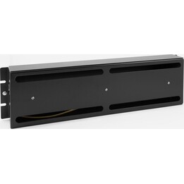 MONOLYTH 3000007 Chassis de painel para montagem em calha DIN de 3U com 19 módulos e 22 compartimentos