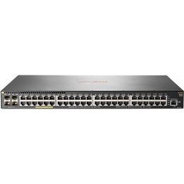 Switch HPE Aruba 2930F JL262A#ABB 48G gerido com PoE+ e 4 portas SFP