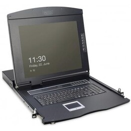 Digitus DS-72210-1ES 17-Zoll-KVM-Konsole mit einer Schiene und einem Anschluss, spanisch