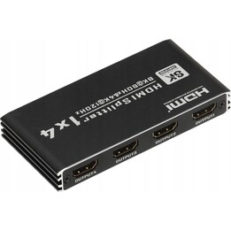 Pawonik 16950 1x4 HDMI 2.1 Splitter 8K 60Hz 4K 120Hz