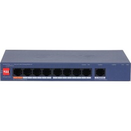 Conmutador gestionado Dahua CS4009-8ET1GT-60 de nivel 2, 9 puertos, 8 puertos PoE de 60 W