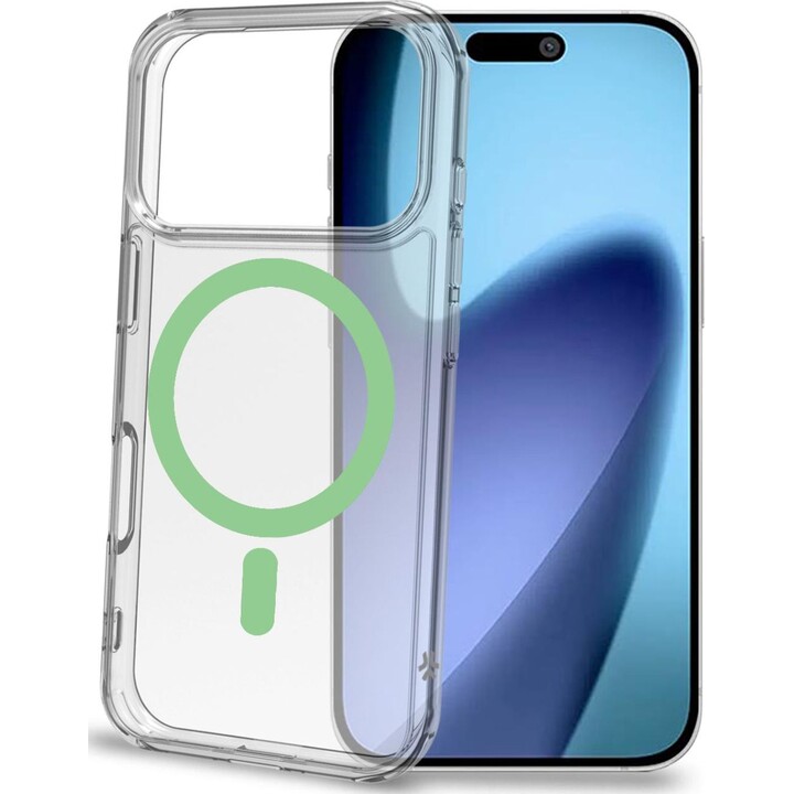 GELSKINMAG - Funda blanda transparente de TPU, compatible con la tecnología MagSafe, con anillo magnético para el iPhone 17 Pro 