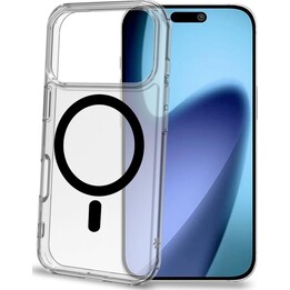 GELSKINMAG - Clear TPU Soft Case, Compatible with MagSafe Technology, Magnetic Ring in Black for Apple iPhone 17 Pro [IPHONE 17 