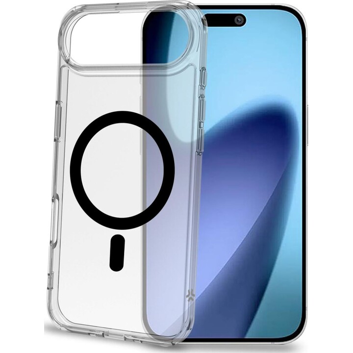 GELSKINMAG - Capa macia em TPU transparente, compatível com a tecnologia MagSafe, com anel magnético para o iPhone Air da Apple 