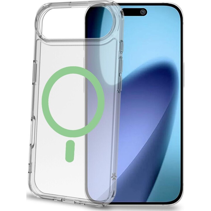 GELSKINMAG - Coque souple transparente en TPU, compatible avec la technologie MagSafe, anneau magnétique pour Apple iPhone Air [