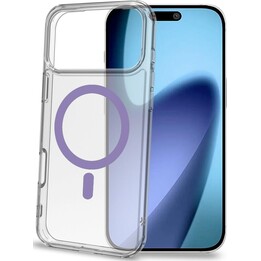 GELSKINMAG - Clear TPU Soft Case, Compatible with MagSafe Technology, Magnetic Loop for Apple iPhone 17 Pro Max, Purple [IPHONE 