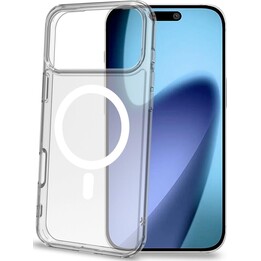 GELSKINMAG - Custodia morbida trasparente in TPU, compatibile con la tecnologia MagSafe, con anello magnetico bianco per Apple i