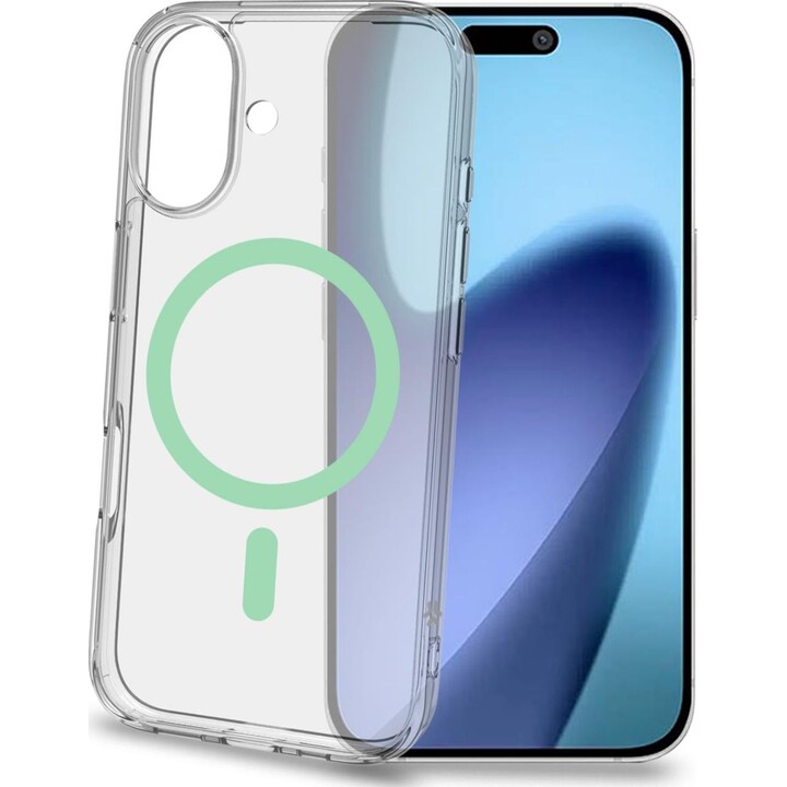 GELSKINMAG - Custodia morbida in TPU trasparente, compatibile con la tecnologia MagSafe, anello magnetico per Apple iPhone 17, v
