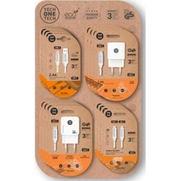 Espositore OneTech per caricabatterie GaN e cavi USB, 4 ganci, 16 prodotti, 400801