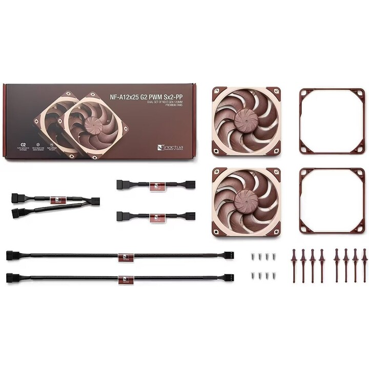 Ventilador Noctua NF-A12x25 G2 PWM Sx2-PP de 120 mm